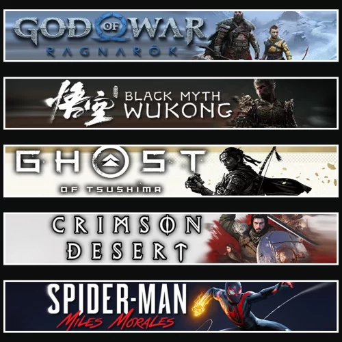 Ragnarök +Wukong +Tsushima +Crimson +Miles